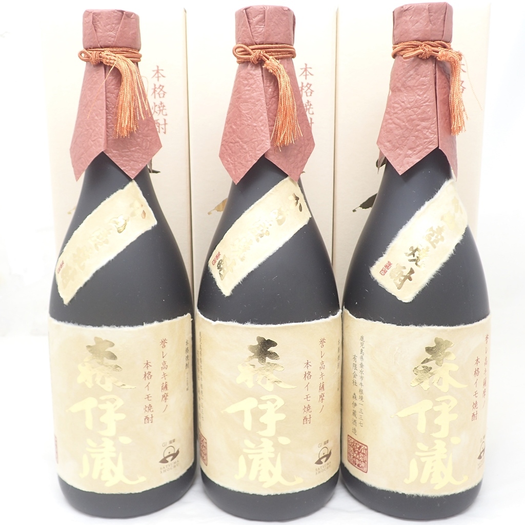 高島屋 森伊蔵 720ml 森伊蔵 森伊蔵 720ml x 3本 個別ラッピング済