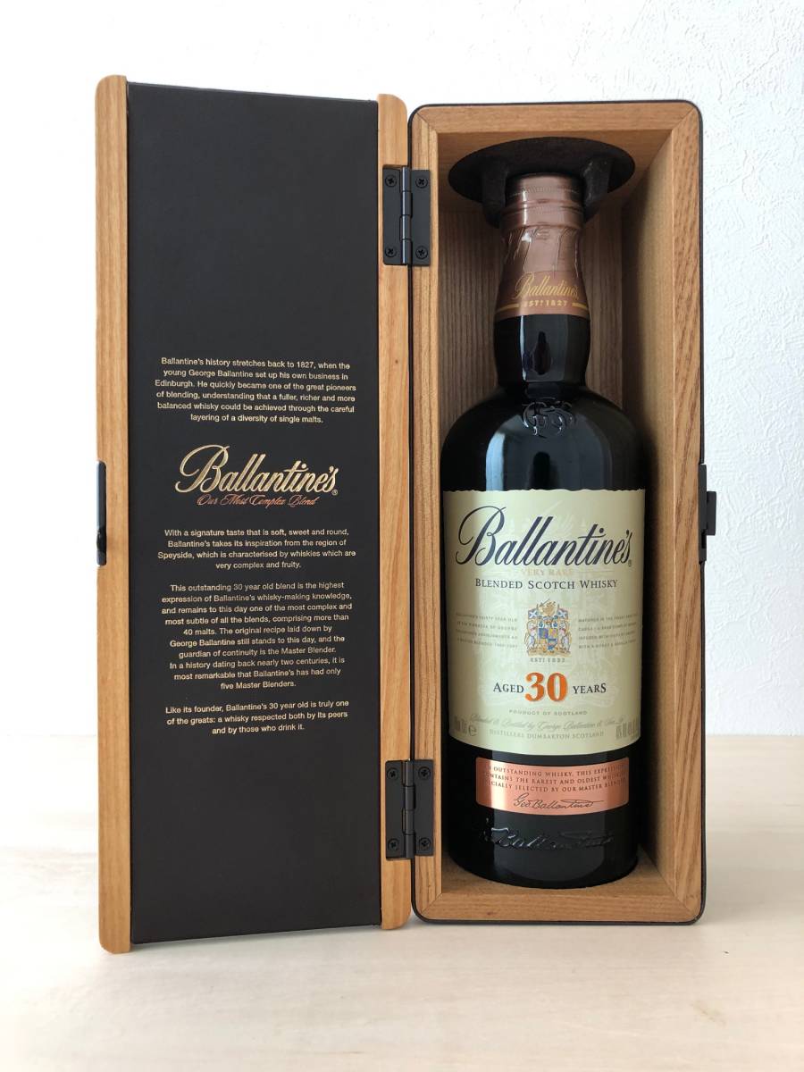 □古酒 未開栓 バランタイン Ballantine's 30年 スコッチウイスキー 木