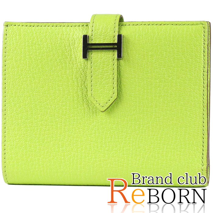 良品】【A+ランク】エルメス/HERMES◇ベアン コンパクト（二つ折財布