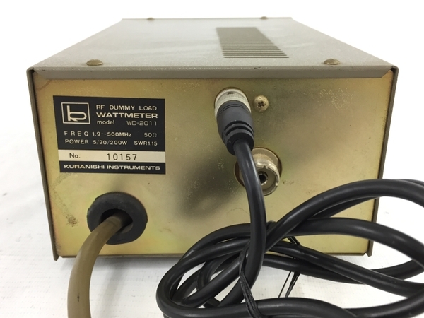 KURANISHI クラニシ WD-2011 RF DUMMY LOAD WATTMETAR パワー計 ワット