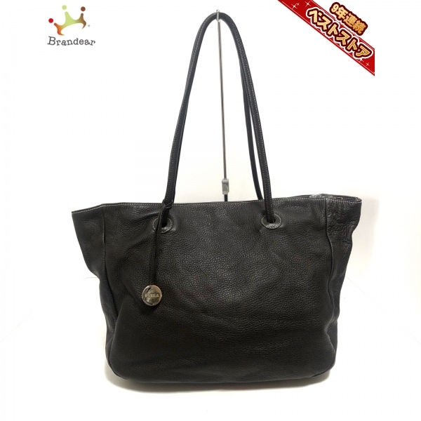 フルラ FURLA トートバッグ - レザー ダークブラウン バッグ FURLA 