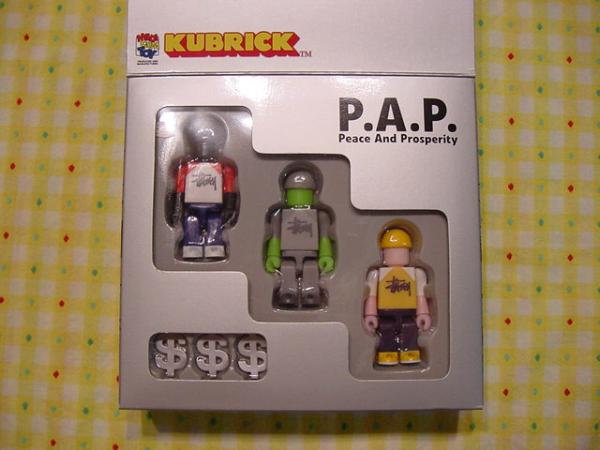 キューブリック☆ステューシー(STUSSY) P.A.P.KUBRICK/SET.B  