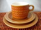 HORNSEA イギリス・ヴィンテージ SAFFRON Cup,Saucer&Plate_1