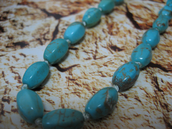 ★トルコ石のネックレス★　使いやすいサイズです＾Ｖ＾_1