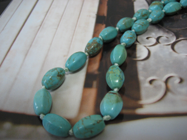 ★トルコ石のネックレス★　使いやすいサイズです＾Ｖ＾_3