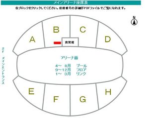 スターズオンアイス　1/8　スタンドSS　Bブロック４列目　2枚_1