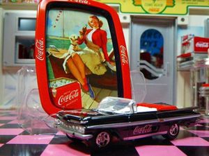 激レア◆コカコーラ 1959 シェビー インパラ&レトロトレイ_1