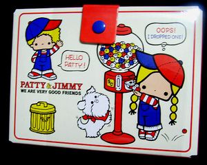 新品☆サンリオ50周年 パティ&ジミー ハンディケース/トランク 