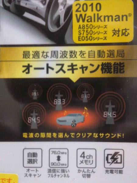 新品未使用　SONY Walkman用FMトランスミッター　LAT-FMW100BK_2