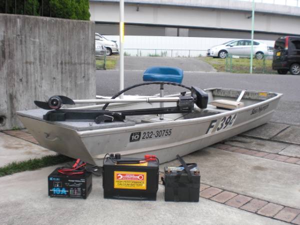 シーニンフ10ft免許不要アルミジョンボートエレキセット中古(パント 