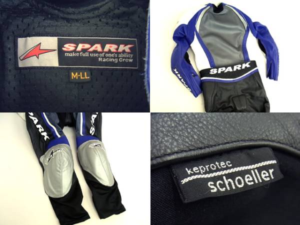 未使用☆高級 SPARK スパーク 革ツナギ レーシングスーツ(Lサイズ 