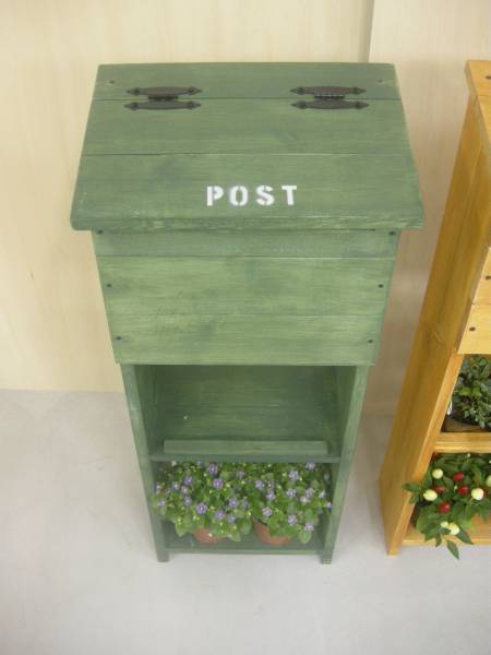 文字入れ無料！！ハンドメイド　木製ポスト　郵便受け！！_3
