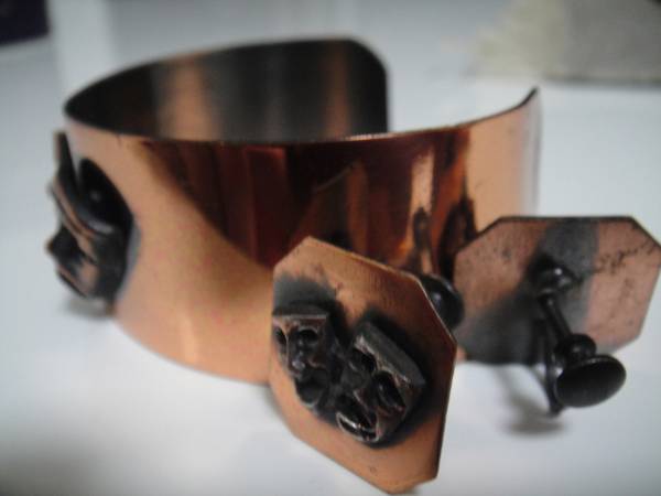 ５０ｓ～希少 ヴィテージ★ツーフェイス バングル★ハーレクイン_3