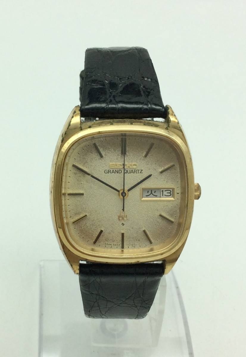 EE35♯ 腕時計 QZ 不動 SEIKO セイコー GARND QUARTZ グランドクォーツ