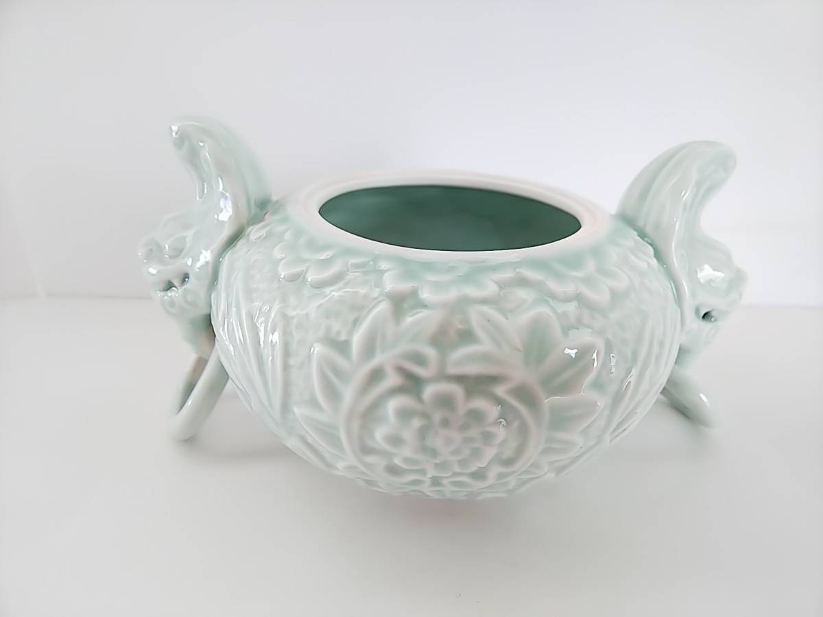 2026年最新Yahoo!オークション -青磁獅子香炉(陶芸)の中古品 Yahoo