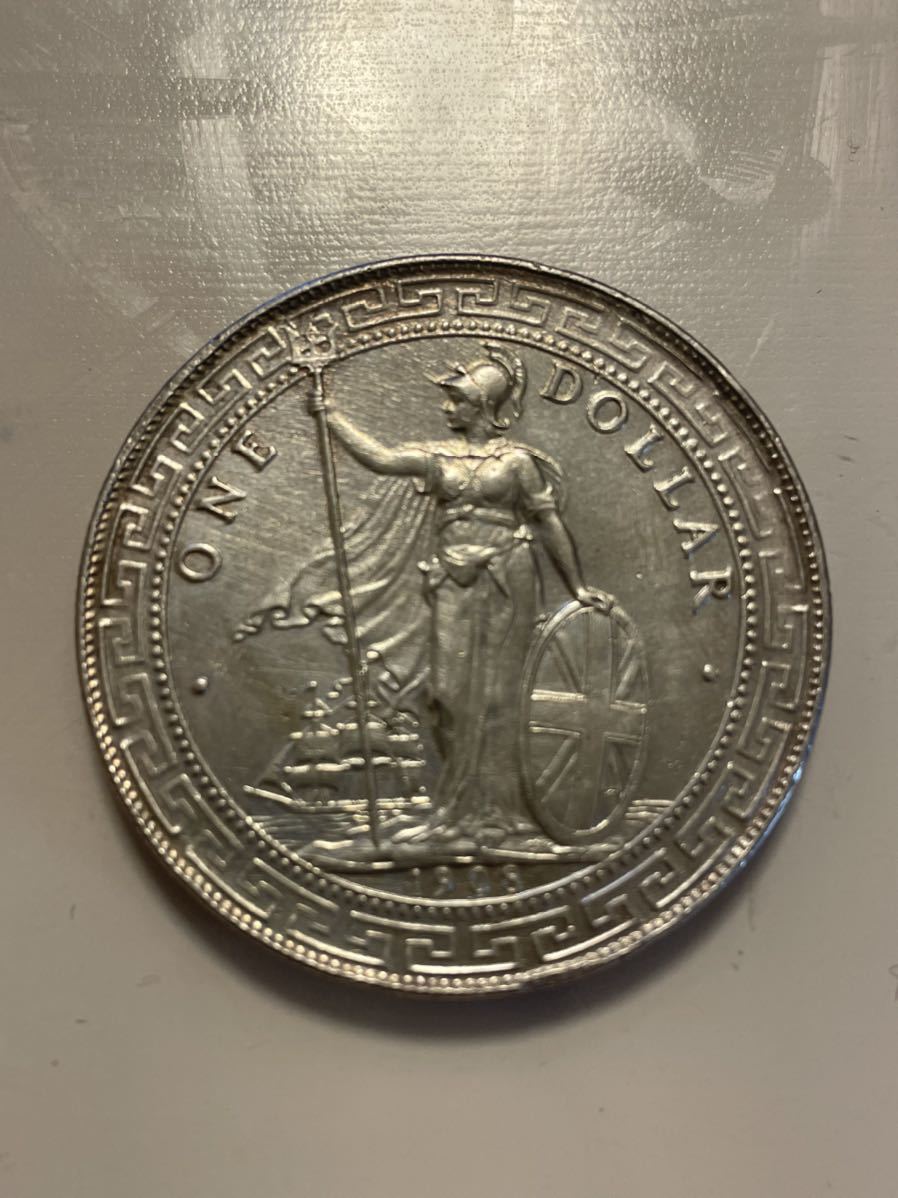 イギリス領 香港 1908年 貿易銀 壹圓 1ドル 銀貨 | BEAUTYBLOG.GR