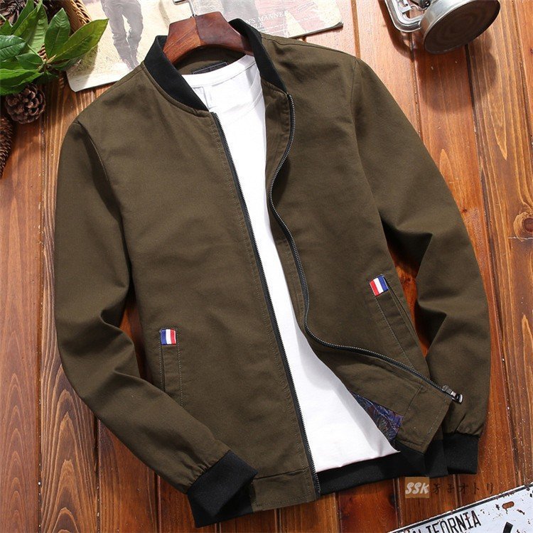 カタログギフトも メンズファション ジャケット メンズスタジャン グリーン メンズジャケット Www Anavara Com