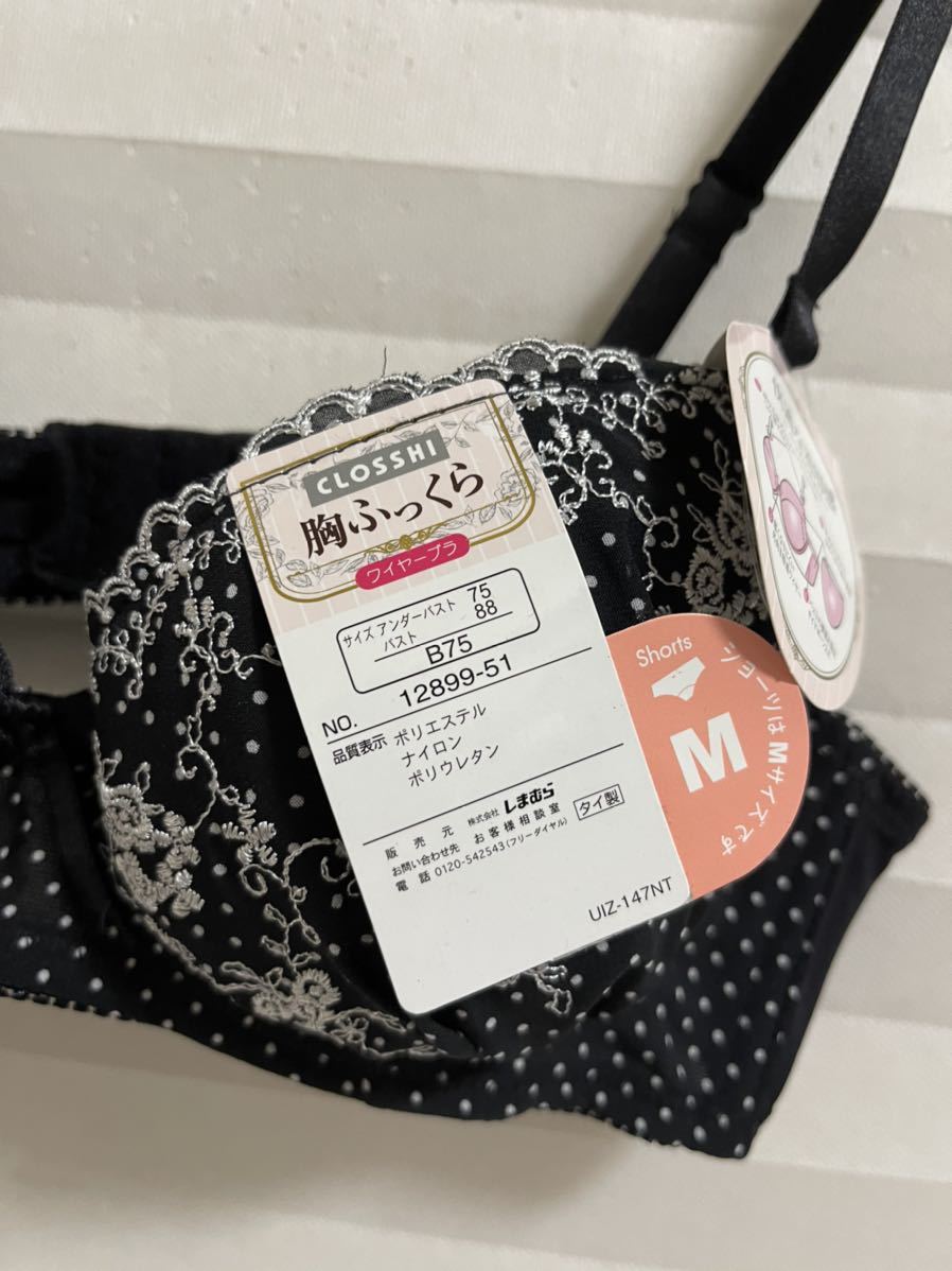 タグ付き しまむら Closshi 胸ふっくら ブラジャー サイズ は 5 アンダーバスト75 バスト ブラジャーのみ 70 売買されたオークション情報 Yahooの商品情報をアーカイブ公開 オークファン Aucfan Com