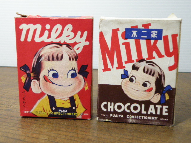 昭和レトロ　アンティーク　不二家　フランスキャラメル　駄菓子　ペコちゃん　箱売り お菓子な博物館 第23回 ～ 昭和中期のパッケージ＜キャラメル＞ 後編
