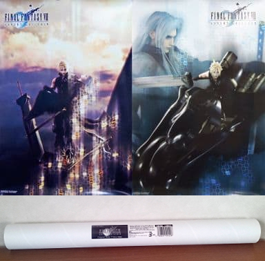 FF7 B2オリジナルポスター2(2枚組) クラウド＆セフィロス/クラウド 