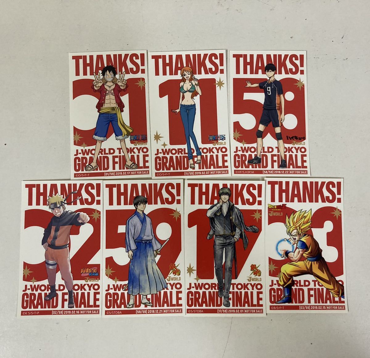J World Tokyo 日替わりステッカー Grand Final ワンピース ハイキュー Naruto 銀魂 ドラゴンボール コミック アニメグッズ 売買されたオークション情報 Yahooの商品情報をアーカイブ公開 オークファン Aucfan Com