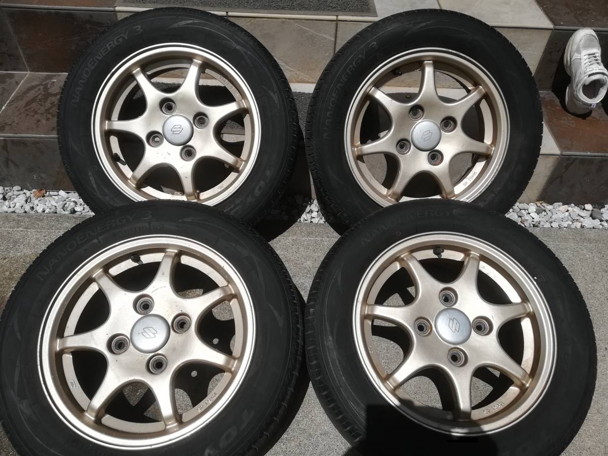 人気セール，格安】 カプチーノ スズキ純正 アルミホイール 4本 中古 