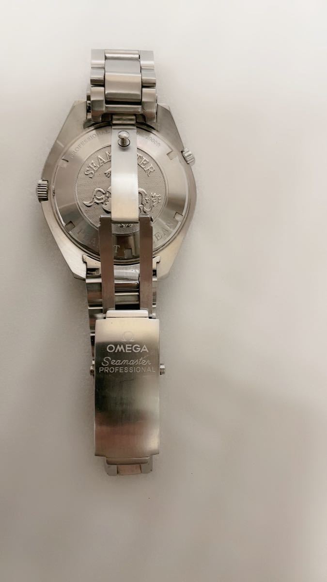 オメガシーマスタープラネットオーシャン 稼働品 シーマスター プラネットオーシャン OMEGA 保&frasl;箱付 GMT クロノグラフ