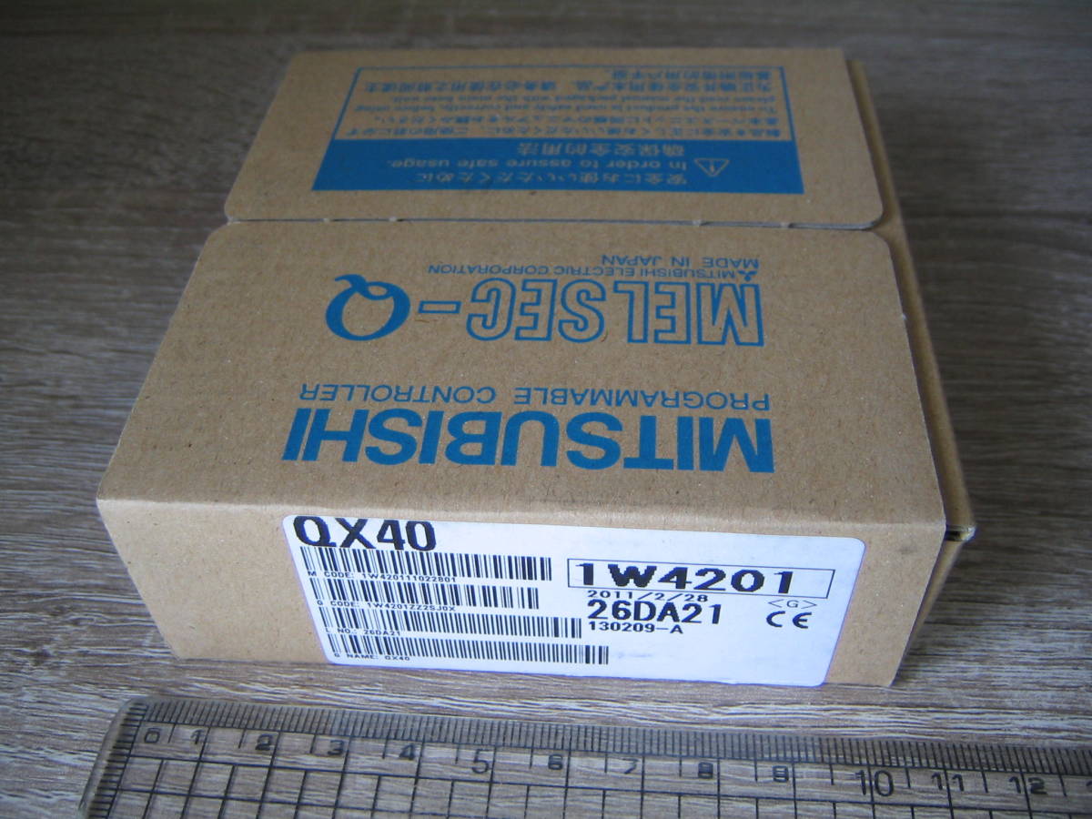 3970　MITSUBISHI　三菱　シーケンサー　MELSEC‐Qシリーズ　QX40　DC入力ユニット　プラスコモンタイプ　未使用　未開封品