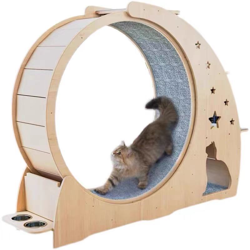 新春セール♪国内在庫♪高品質♪キャットホイール 猫用ルームランナー 家 遊び場 多機能 キャットハウス ランニングマシン 猫 キャット 新年セール 猫用ルームランナー キャットホイール 爪とぎ 猫用 日本製の通販