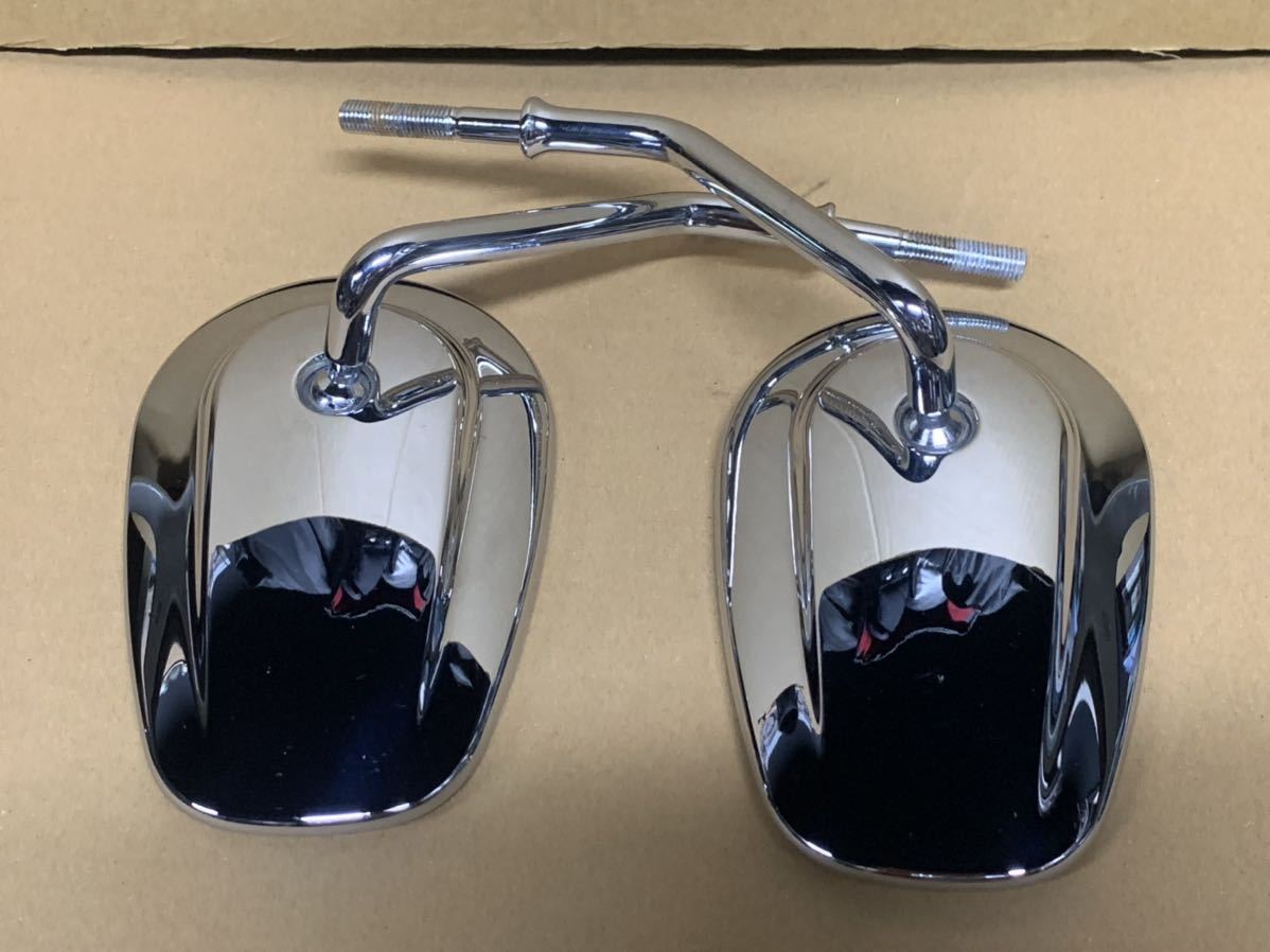 Harley-Davidson 純正ミラー　左右セット ハーレー 純正ミラー クローム No.6 クローム ハーレー純正 クローム
