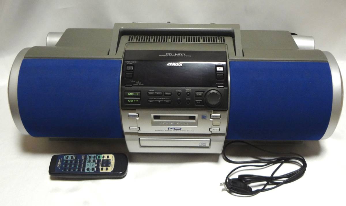 Victor RD-MD5 POWERED WOOFER CD-MD SYSTEM ビクター CD/MDプレイヤー