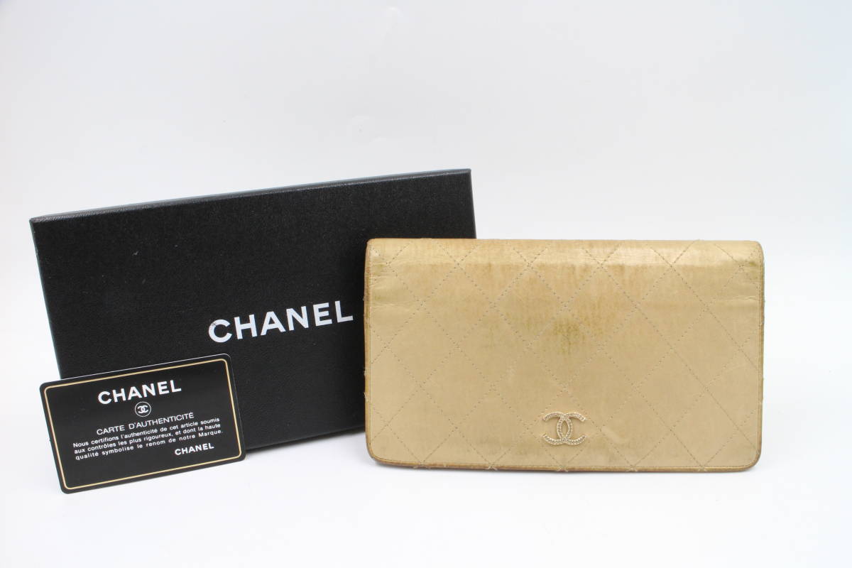 シャネル ココマーク マトラッセ 箱付 エナメル 長財布の通販 【CHANEL 