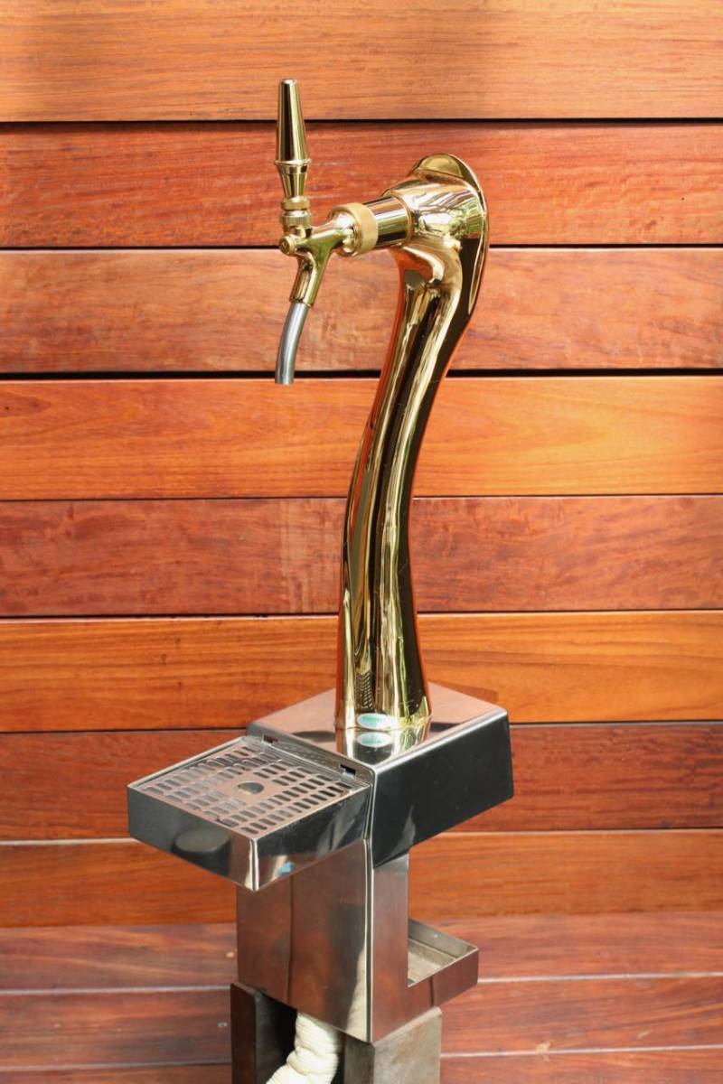 送料込み：ニットク・ドラフトタワー：ラッキー：ゴールド・ステンレス