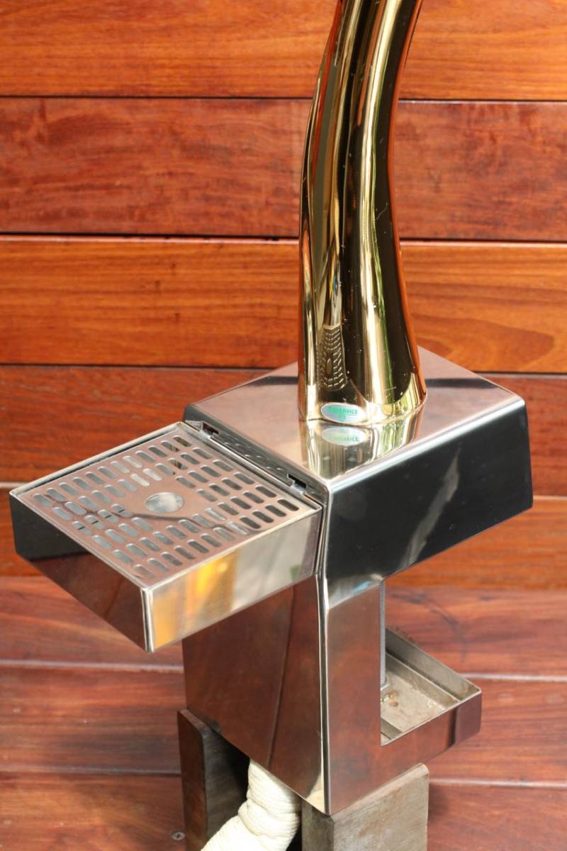 送料込み：ニットク・ドラフトタワー：ラッキー：ゴールド・ステンレス