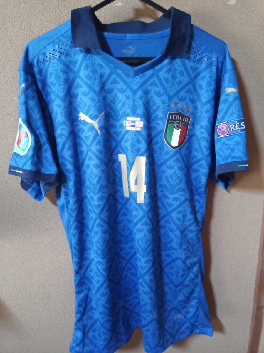 タグ付き　 正規品　キエーザ　イタリア代表　ユーロ 2020優勝 Euro 2020 イタリア代表 選手 ユニフォーム キエーザ Final 【公式通販】