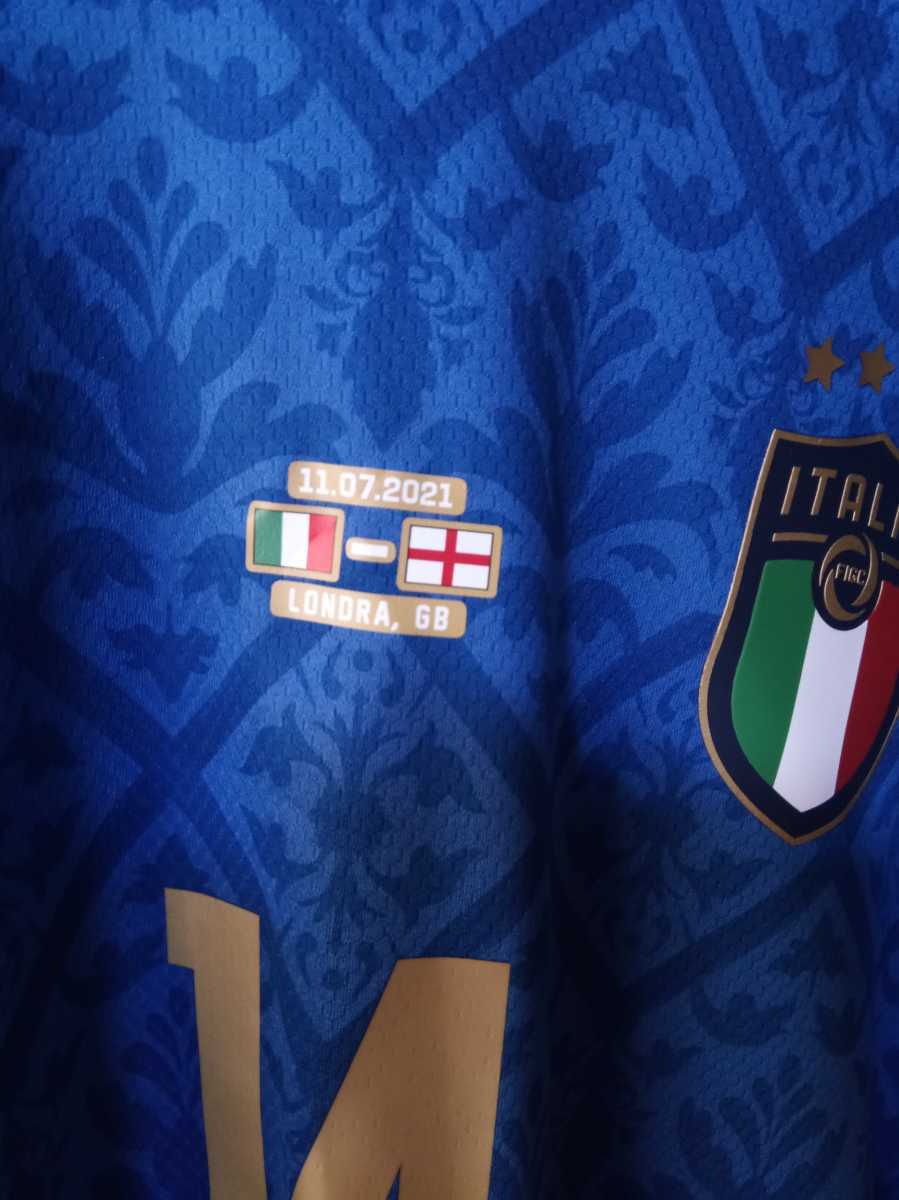 タグ付き　 正規品　キエーザ　イタリア代表　ユーロ 2020優勝 Euro 2020 イタリア代表 選手 ユニフォーム キエーザ Final 【公式通販】