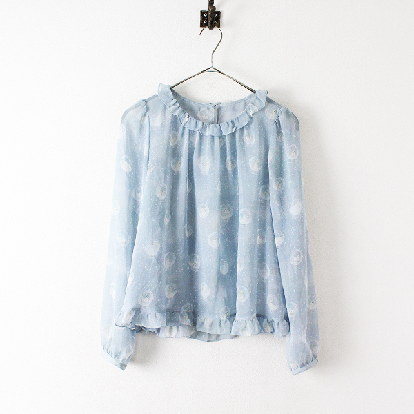 franche lippee フランシュリッペ スノードーム シフォン ブラウス M 