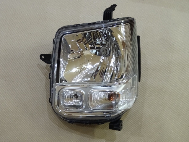 美品 エブリィ DA17V 左 ヘッドライト ハロゲン ハーネス付 スクラム