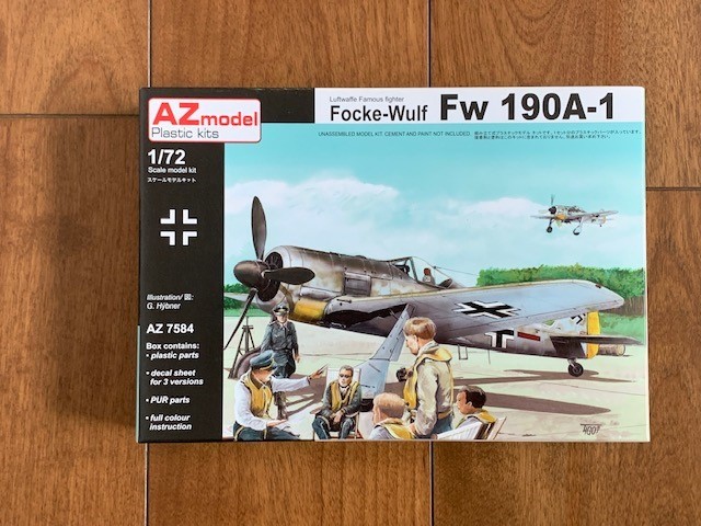 AZ model エーゼットモデル Focke-Wulf Fw190A-1 Luftwaffe Famous fighter フォッケウルフ Fw190A-1 1/72 未組立品 ★10円スタート★