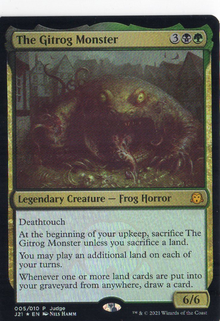 MTG ジャッジ褒賞 《ギトラグの怪物/The Gitrog Monster》 英語版 プロモ