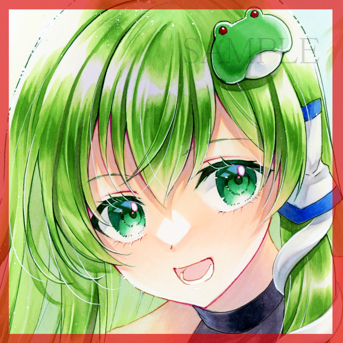 同人手描きイラスト 東方project 東風谷早苗 B5 手描きイラスト 売買されたオークション情報 Yahooの商品情報をアーカイブ公開 オークファン Aucfan Com