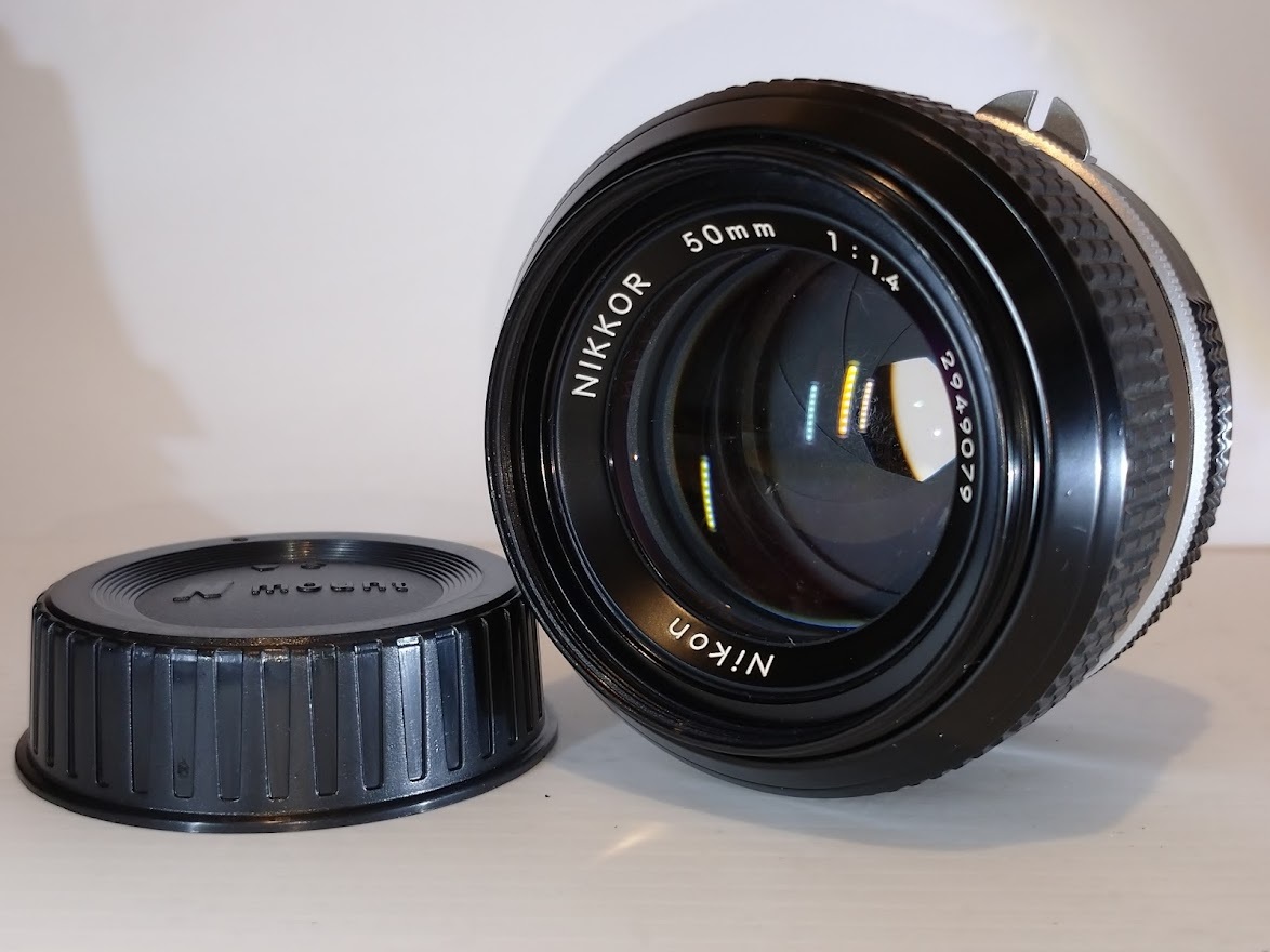 外観極上美品/防湿庫保管】 ニコン Nikon (非Ai)NIKKOR 50mm f1.4 外観