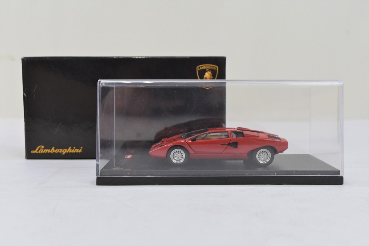 (04y1177) 京商 1/43 ランボルギーニ カウンタック LP400(レッド) [04101R] Lamborghini Countach LP400 ミニカー 中古品