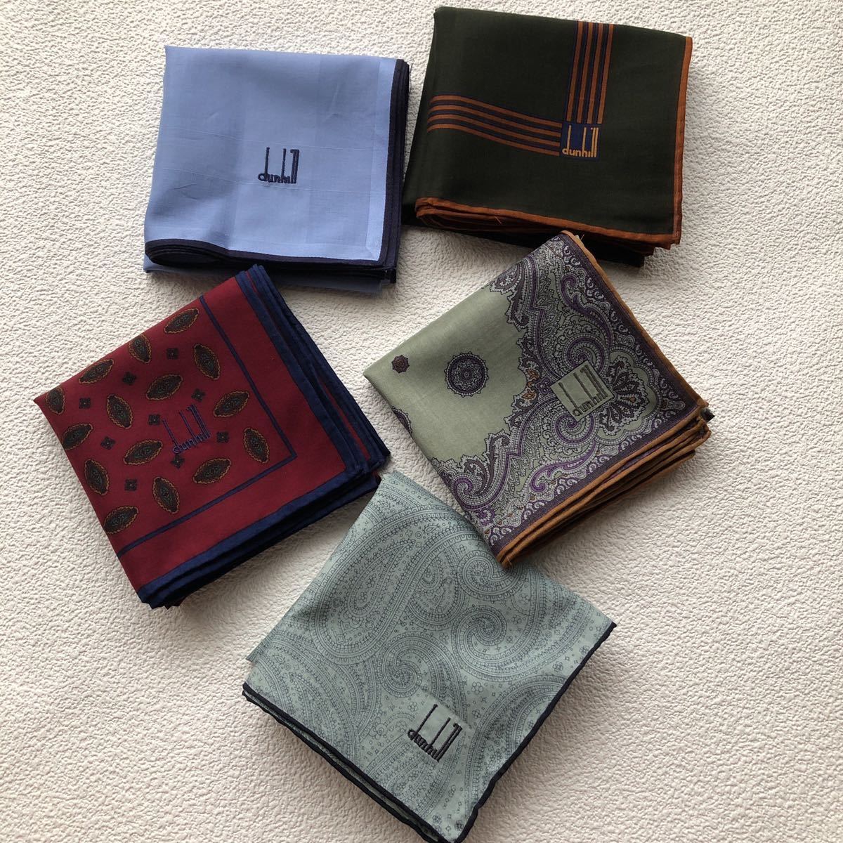 人気定番，送料無料 dunhill ダンヒル メンズハンカチ5枚まとめて タグ付き 紳士ブランドハンカチ(ダンヒル)｜売買されたオークション情報、yahooの商品情報をアーカイブ公開 - オークファン その他