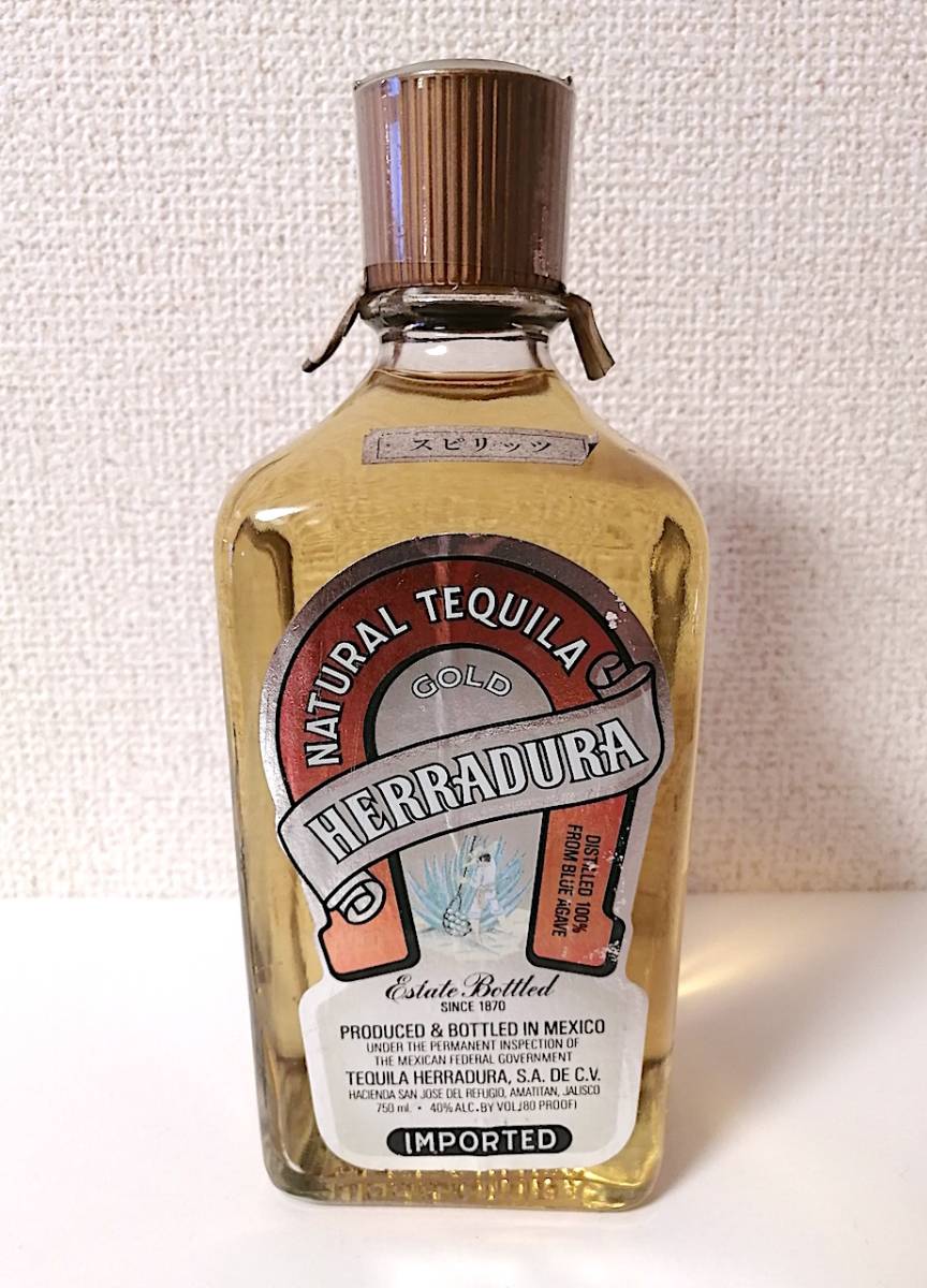 【送料無料，新作】 HERRADURA エラドゥーラ ナチュラル テキーラ ゴールド 750ml 40度(テキーラ)｜売買されたオークション情報、yahooの商品情報をアーカイブ公開 - オークファン テキーラ