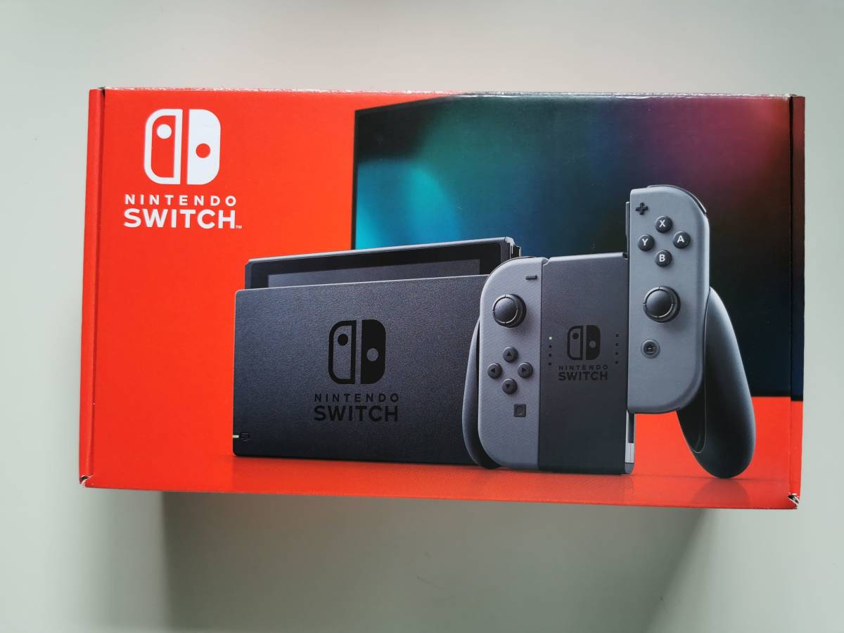 Nintendo Switch本体 グレー バッテリー持続時間が長くなった新モデル 