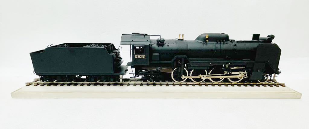 当時物 D51 蒸気機関車 鉄道模型 金属製 アクリルケース D51213 1/42サイズ
