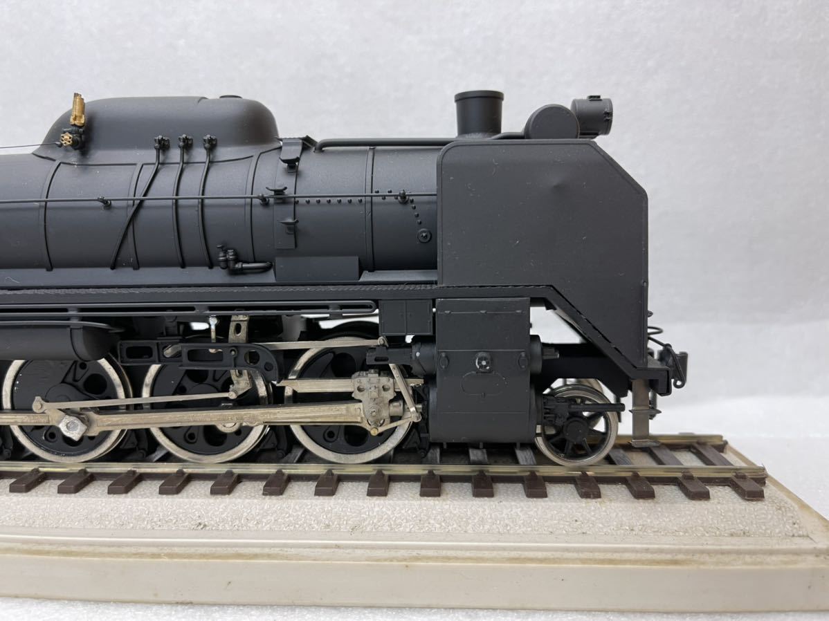 当時物 D51 蒸気機関車 鉄道模型 金属製 アクリルケース D51213 1/42サイズ