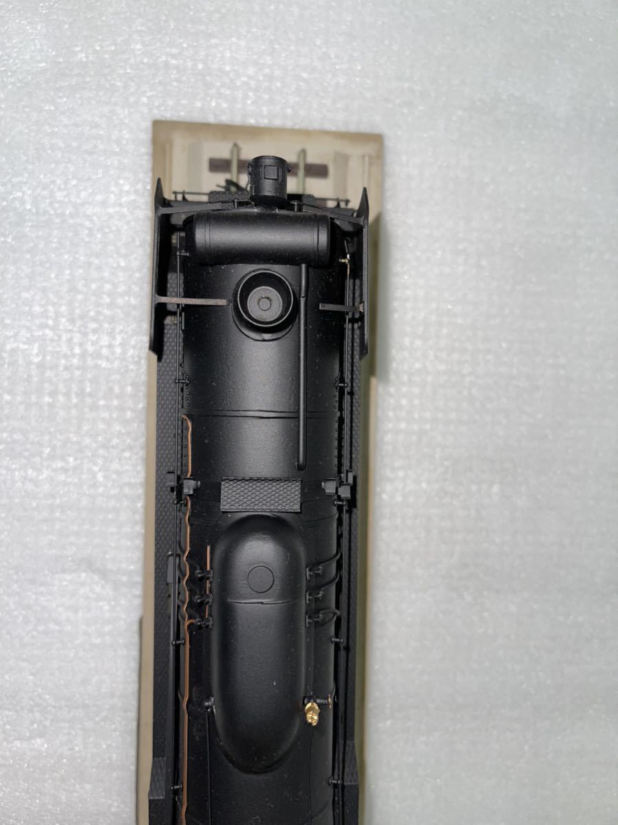 当時物 D51 蒸気機関車 鉄道模型 金属製 アクリルケース D51213 1/42サイズ