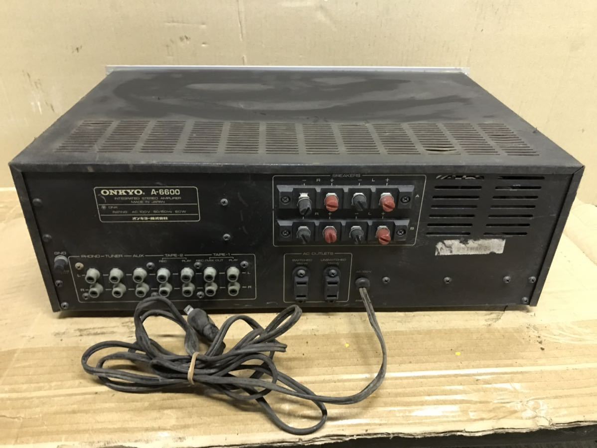 完動品】オンキョーONKYO A-6600 プリメインアンプ 【動作良好